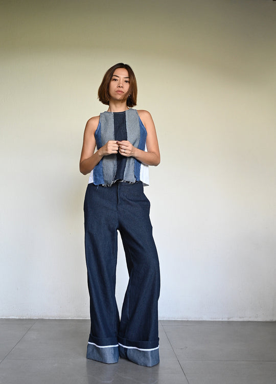 【BLACKUP】[MADE] Luke Wide Non-fade Denim Pants MADE] Luke Wide Non-fade Denim Pants - BLACKUP | 60% - Asian