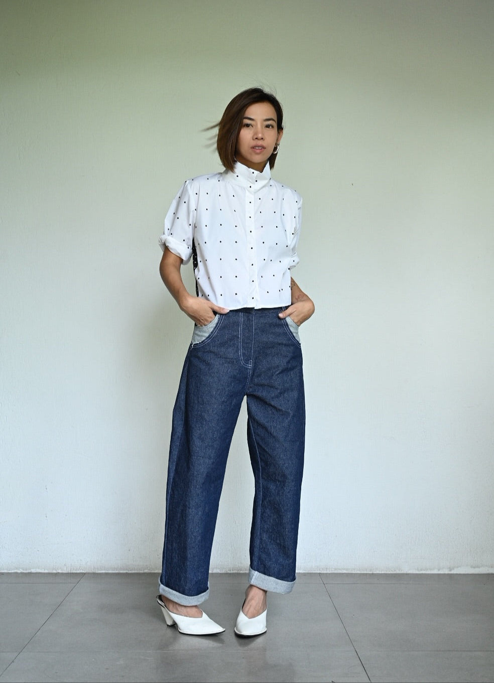 Jafa Barrel-Leg Jeans
