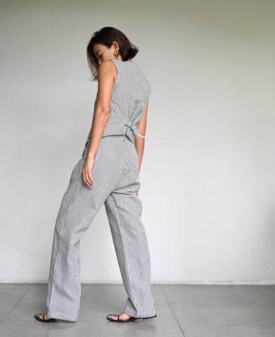 Adria Stripes Vest and Trousers