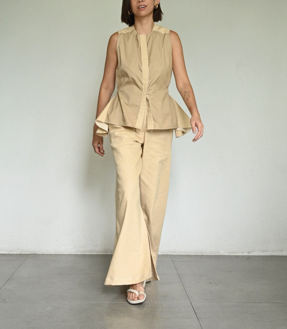 Nani Wide-Leg Slit Pants