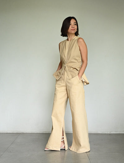 Nani Wide-Leg Slit Pants