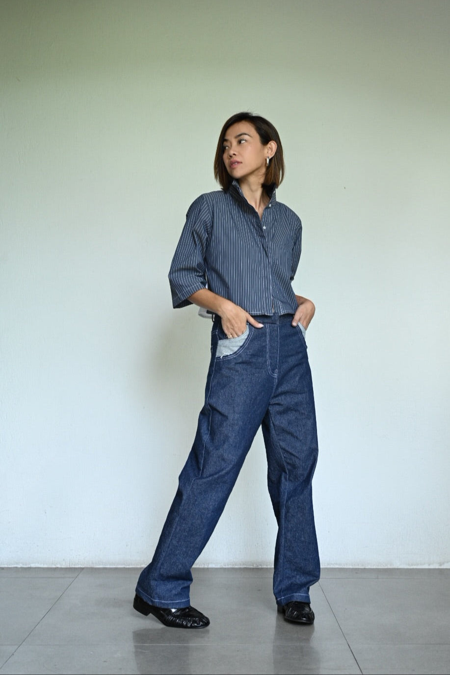 Jafa Barrel-Leg Jeans