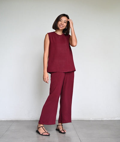 Koa Sleeveless + Pica Ankle Pants