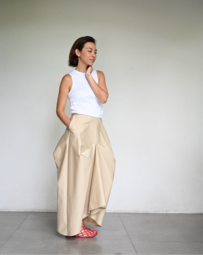 Origami Long Skirt