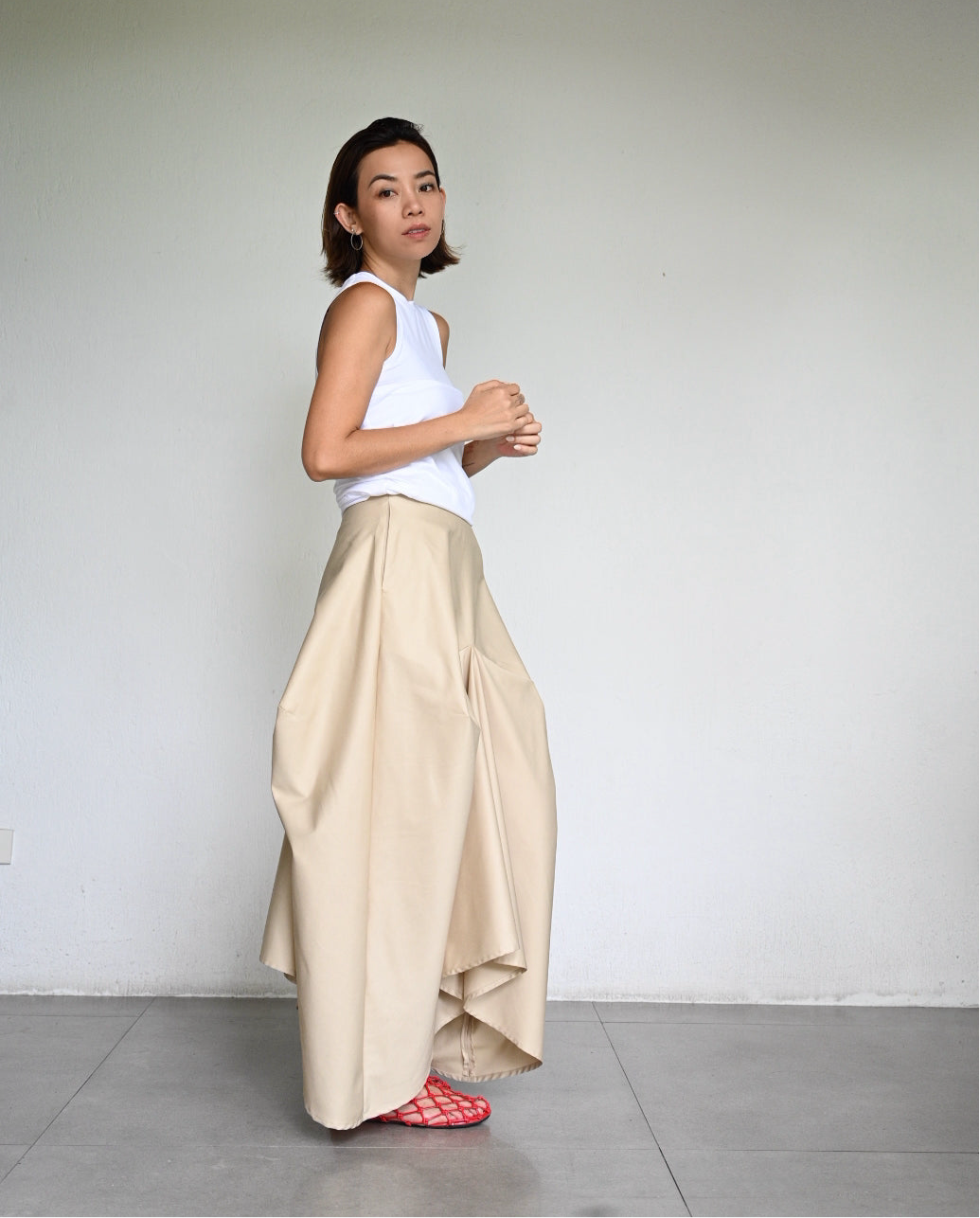 Origami Long Skirt