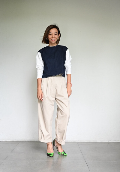 JUNY Denim Pullover