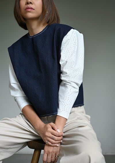 JUNY Denim Pullover