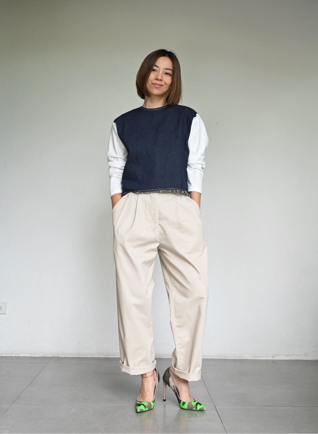 JUNY Denim Pullover