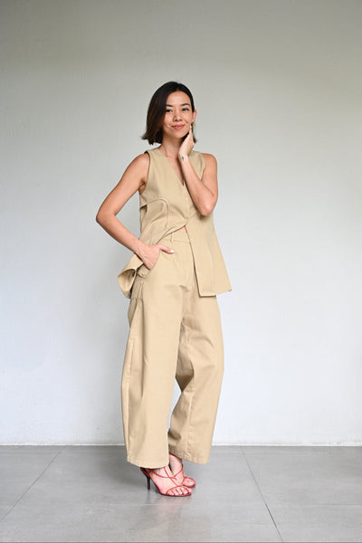 Salina Long Vest + Cropped Pants