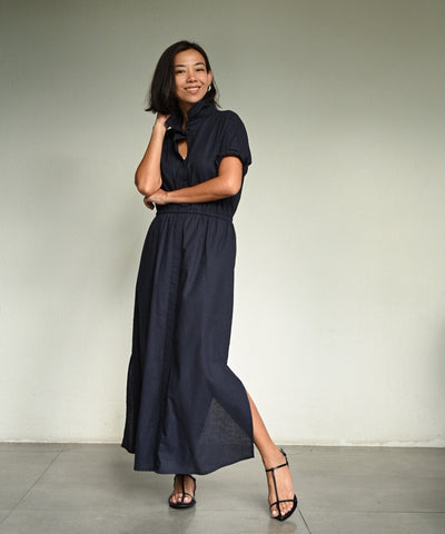 SAFIYA Gathered Waist Dress