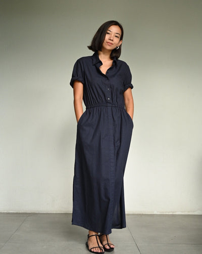 SAFIYA Gathered Waist Dress