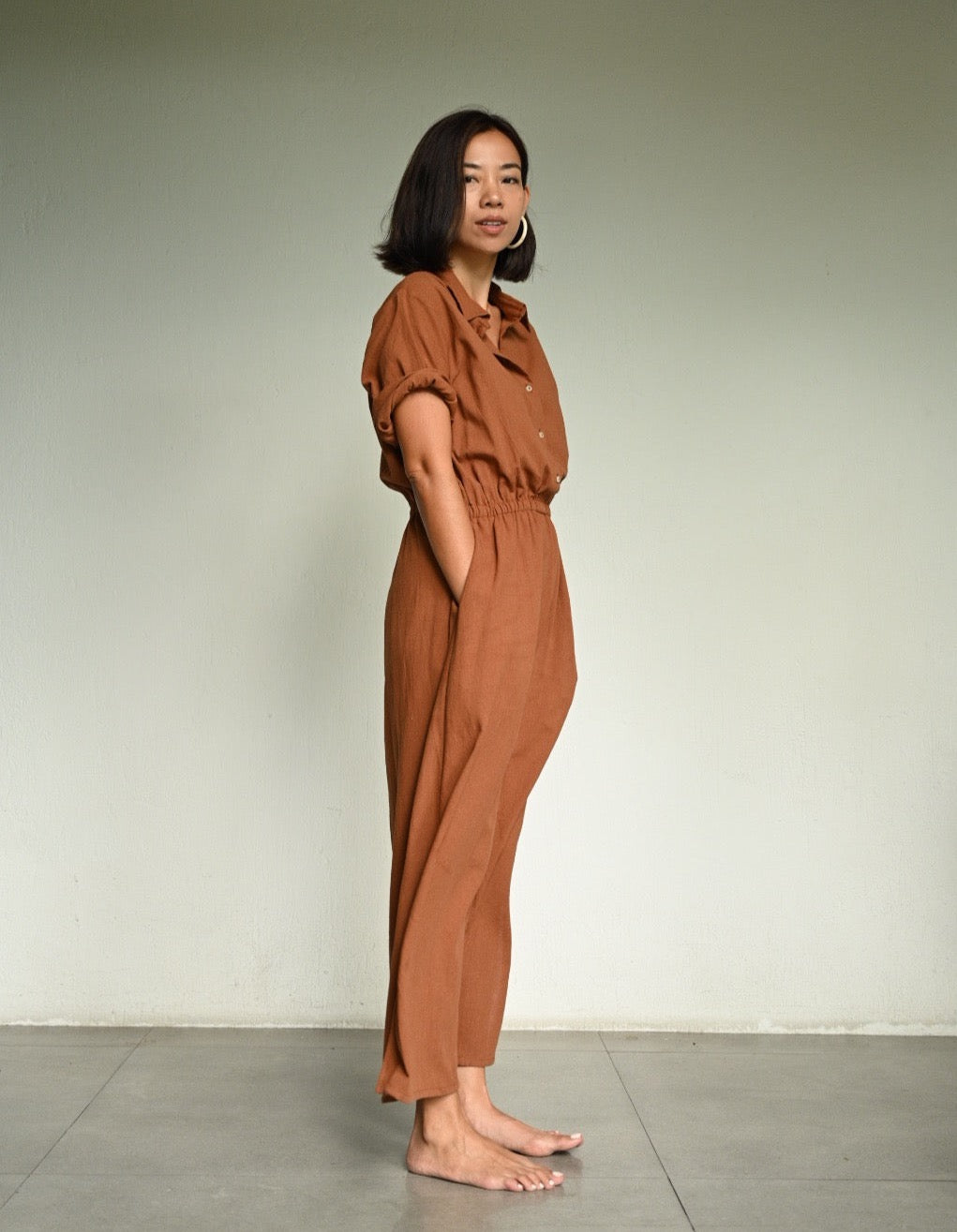 SAFIYA Gathered Waist Dress