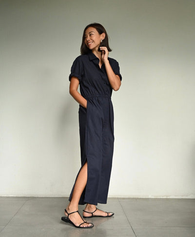 SAFIYA Gathered Waist Dress