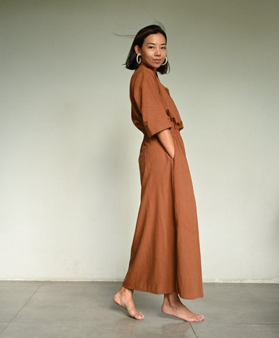 SAFIYA Gathered Waist Dress