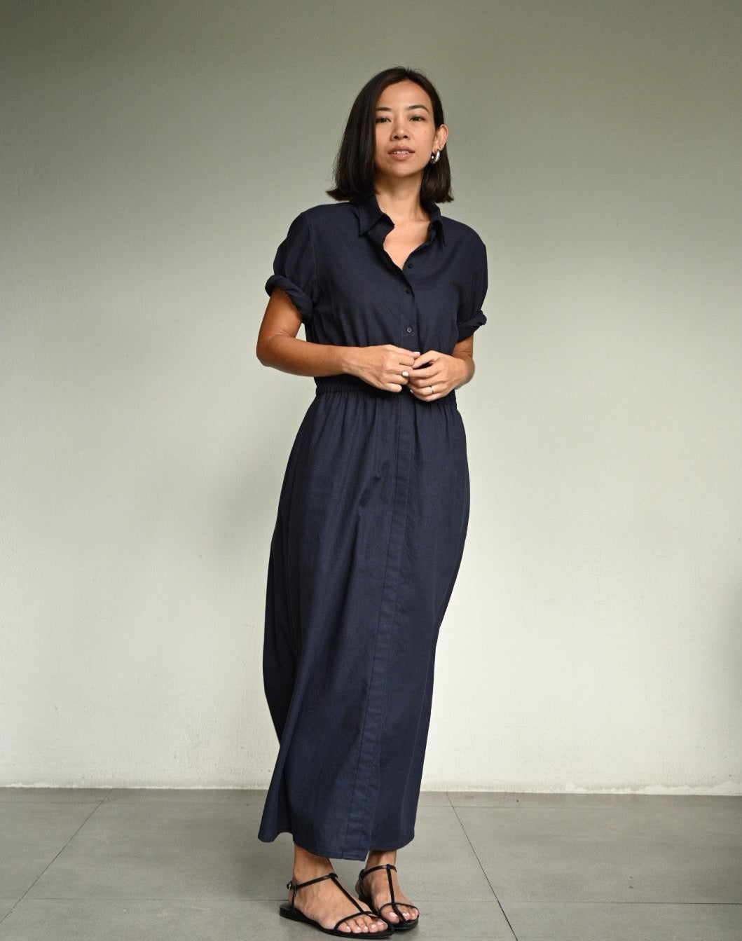 SAFIYA Gathered Waist Dress