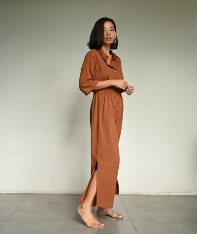 SAFIYA Gathered Waist Dress
